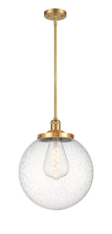 Franklin Restoration One Light Pendant in Satin Gold (405|201S-SG-G204-14)