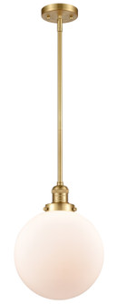 Franklin Restoration LED Mini Pendant in Satin Gold (405|201S-SG-G201-10-LED)