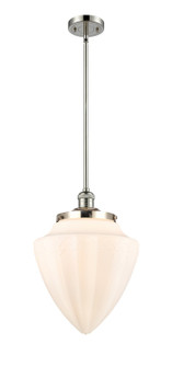 Franklin Restoration One Light Mini Pendant in Polished Nickel (405|201S-PN-G661-12)