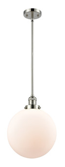 Franklin Restoration One Light Mini Pendant in Polished Nickel (405|201S-PN-G201-12)