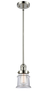 Franklin Restoration One Light Mini Pendant in Polished Nickel (405|201S-PN-G182S)