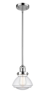 Franklin Restoration One Light Mini Pendant in Polished Chrome (405|201S-PC-G322)