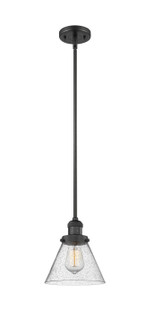 Franklin Restoration One Light Mini Pendant in Matte Black (405|201S-BK-G44)