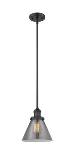 Franklin Restoration One Light Mini Pendant in Matte Black (405|201S-BK-G43)