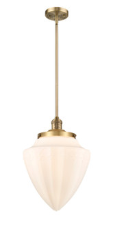 Franklin Restoration One Light Mini Pendant in Brushed Brass (405|201S-BB-G661-12)