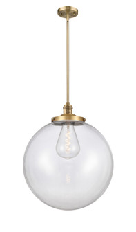 Franklin Restoration One Light Pendant in Brushed Brass (405|201S-BB-G202-18)