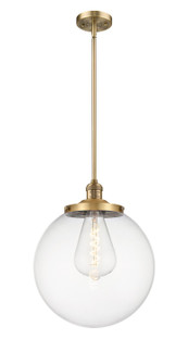 Franklin Restoration One Light Pendant in Brushed Brass (405|201S-BB-G202-14)