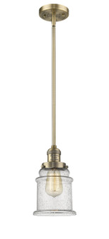 Franklin Restoration LED Mini Pendant in Brushed Brass (405|201S-BB-G184-LED)