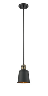 Franklin Restoration LED Mini Pendant in Black Antique Brass (405|201S-BAB-M9-BK-LED)
