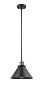 Franklin Restoration LED Mini Pendant in Black Antique Brass (405|201S-BAB-M10-BK-LED)