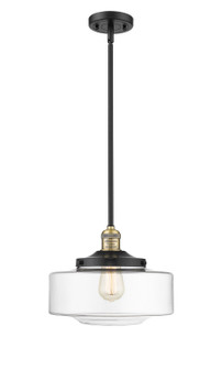Franklin Restoration One Light Mini Pendant in Black Antique Brass (405|201S-BAB-G692-12)