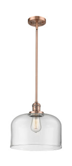Franklin Restoration LED Mini Pendant in Antique Copper (405|201S-AC-G72-L-LED)