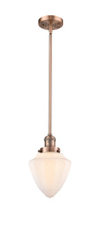 Franklin Restoration LED Mini Pendant in Antique Copper (405|201S-AC-G661-7-LED)