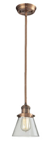 Franklin Restoration One Light Mini Pendant in Antique Copper (405|201S-AC-G62)