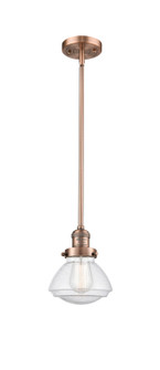 Franklin Restoration LED Mini Pendant in Antique Copper (405|201S-AC-G324-LED)