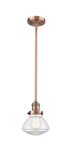 Franklin Restoration LED Mini Pendant in Antique Copper (405|201S-AC-G322-LED)