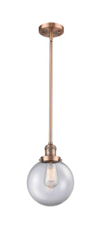 Franklin Restoration One Light Mini Pendant in Antique Copper (405|201S-AC-G202-8)