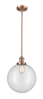 Franklin Restoration LED Mini Pendant in Antique Copper (405|201S-AC-G202-12-LED)