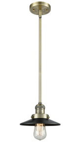 Franklin Restoration One Light Mini Pendant in Antique Brass (405|201S-AB-M6)