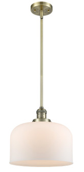 Franklin Restoration One Light Mini Pendant in Antique Brass (405|201S-AB-G71-L)