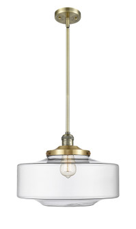 Franklin Restoration One Light Mini Pendant in Antique Brass (405|201S-AB-G692-16)