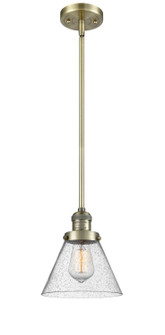 Franklin Restoration One Light Mini Pendant in Antique Brass (405|201S-AB-G44)