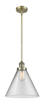 Franklin Restoration LED Mini Pendant in Antique Brass (405|201S-AB-G42-L-LED)