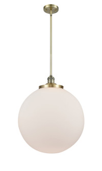 Franklin Restoration One Light Pendant in Antique Brass (405|201S-AB-G201-18)