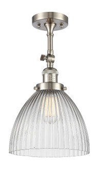 Franklin Restoration One Light Semi-Flush Mount in Brushed Satin Nickel (405|201F-SN-G222)
