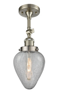 Franklin Restoration One Light Semi-Flush Mount in Brushed Satin Nickel (405|201F-SN-G165)
