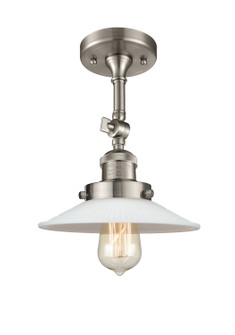 Franklin Restoration One Light Semi-Flush Mount in Brushed Satin Nickel (405|201F-SN-G1)