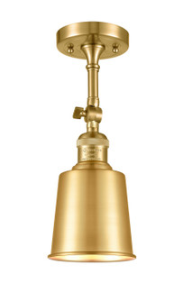 Franklin Restoration LED Semi-Flush Mount in Satin Gold (405|201F-SG-M9-SG-LED)