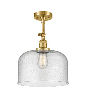 Franklin Restoration LED Semi-Flush Mount in Satin Gold (405|201F-SG-G74-L-LED)