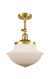 Franklin Restoration LED Semi-Flush Mount in Satin Gold (405|201F-SG-G541-LED)