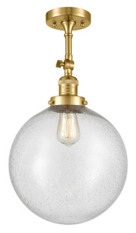 Franklin Restoration LED Semi-Flush Mount in Satin Gold (405|201F-SG-G204-12-LED)