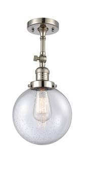 Franklin Restoration LED Semi-Flush Mount in Polished Nickel (405|201F-PN-G204-8-LED)