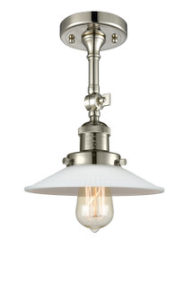 Franklin Restoration One Light Semi-Flush Mount in Polished Nickel (405|201F-PN-G1)