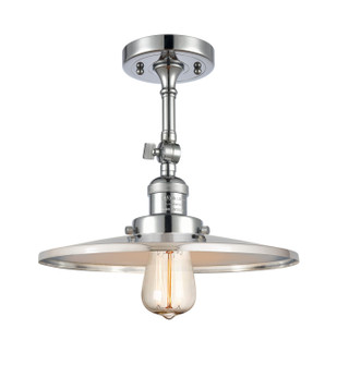 Franklin Restoration One Light Semi-Flush Mount in Polished Chrome (405|201F-PC-MFR-PC-12)