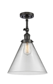 Franklin Restoration One Light Semi-Flush Mount in Oil Rubbed Bronze (405|201F-OB-G42-L)