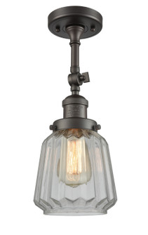 Franklin Restoration One Light Semi-Flush Mount in Oil Rubbed Bronze (405|201F-OB-G142)