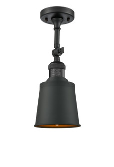 Franklin Restoration One Light Semi-Flush Mount in Matte Black (405|201F-BK-M9-BK)