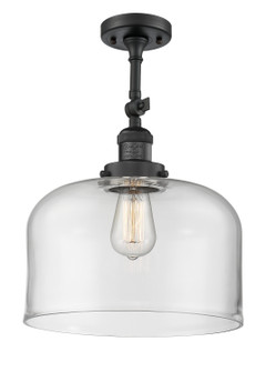 Franklin Restoration LED Semi-Flush Mount in Matte Black (405|201F-BK-G72-L-LED)