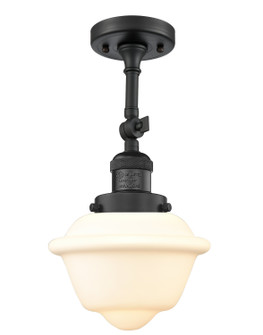 Franklin Restoration LED Semi-Flush Mount in Matte Black (405|201F-BK-G531-LED)