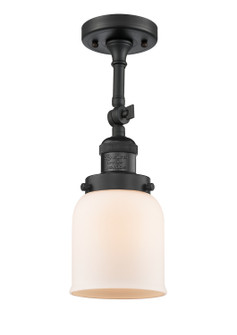 Franklin Restoration One Light Semi-Flush Mount in Matte Black (405|201F-BK-G51)