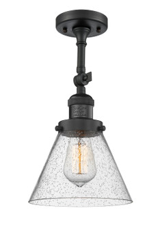 Franklin Restoration LED Semi-Flush Mount in Matte Black (405|201F-BK-G44-LED)
