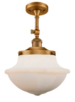 Franklin Restoration One Light Semi-Flush Mount in Brushed Brass (405|201F-BB-G541)