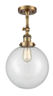 Franklin Restoration LED Semi-Flush Mount in Brushed Brass (405|201F-BB-G202-10-LED)