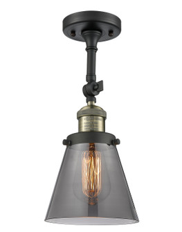 Franklin Restoration One Light Semi-Flush Mount in Black Antique Brass (405|201F-BAB-G63)