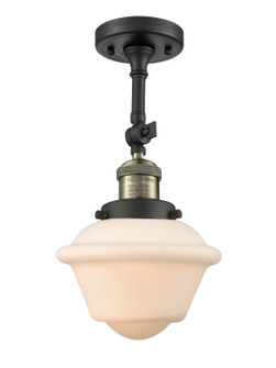 Franklin Restoration One Light Semi-Flush Mount in Black Antique Brass (405|201F-BAB-G531)