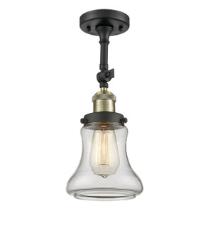 Franklin Restoration One Light Semi-Flush Mount in Black Antique Brass (405|201F-BAB-G192)